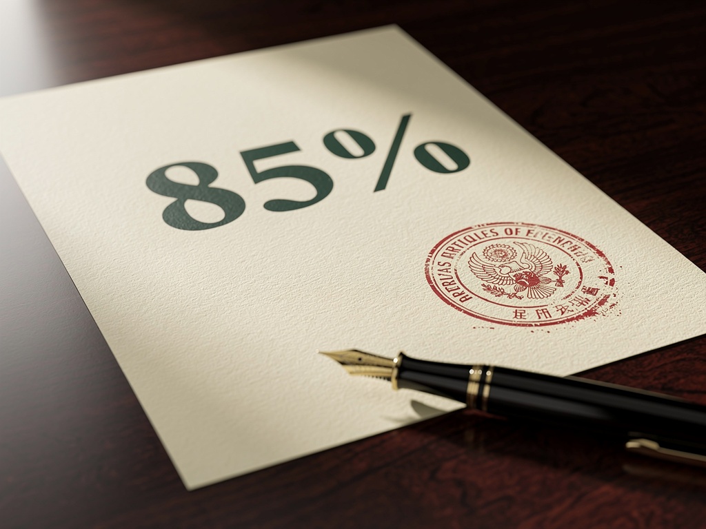 85%寫入法律章程永不更改